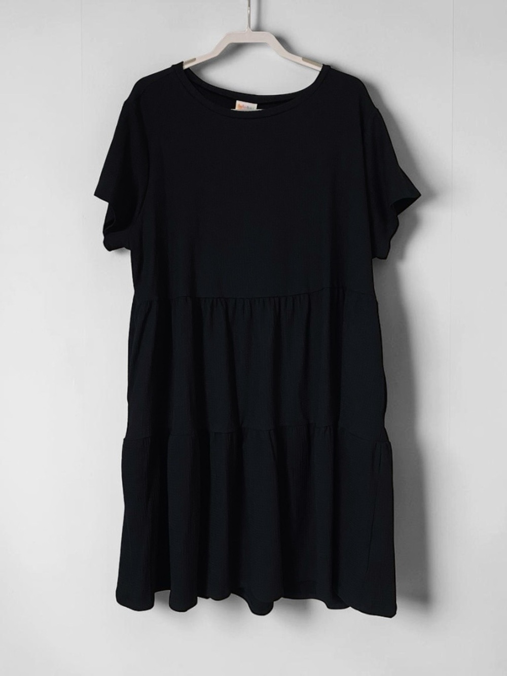 LULAROE Black Short Sleeve Tiered Dress 2XL NWT